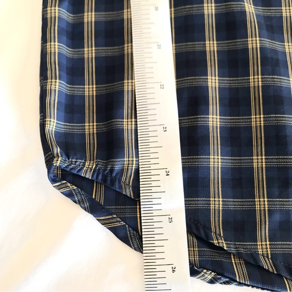 Columbia Men's Omni Shade Button Down Vented Shirt / Windbreaker M Blue / Yellow - Picture 13 of 16